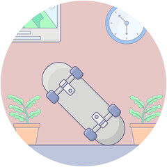 Skateboard Game Vector 