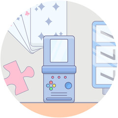 Portable Gameboy Vector 