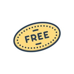 Color illustration icon for free