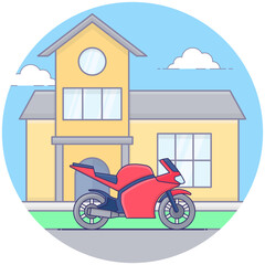 Obraz na płótnie Canvas Personal Motorbike Vector 