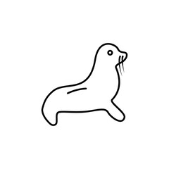 seal line icon. signs and symbols can be used for web, logo, mobile app, ui, ux