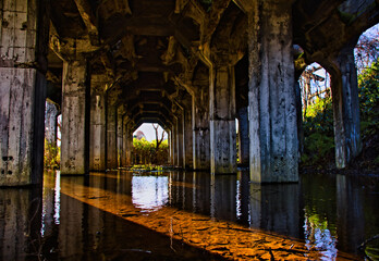 炭鉱ホッパー跡地　留萌郡小平町