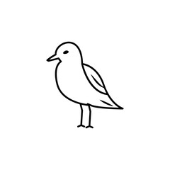 seagull line icon. signs and symbols can be used for web, logo, mobile app, ui, ux