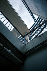 Fototapeta premium Building exterior from below