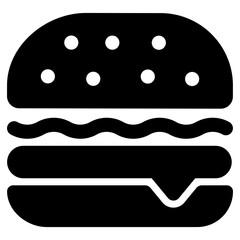 Burger Solid Vector 