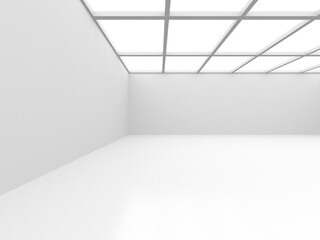 White Modern Background. Abstract Empty Room