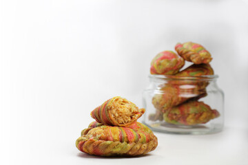 Gujiya or Ghughra is sweet deepfried snacks  prepared in India during festival season like Diwali or Holi.