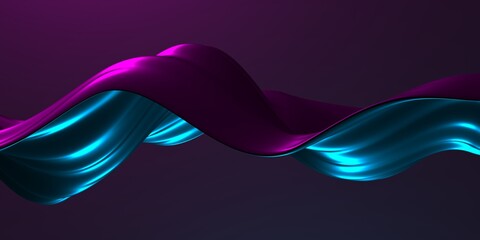 Colorful Liquid metallic wavy background