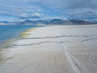 Scenic landscapes and lakes in Ladakh, Imdia