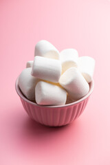 White sweet marshmallows candy.