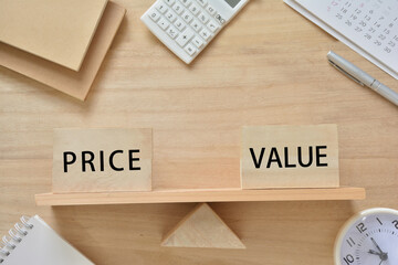 PRICE and VALUE  balance