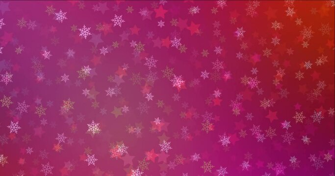 4K looping light pink, red video sample in carnival style. High-quality clip in simple style with Xmas design elements. Film for web advertising. 4096 x 2160, 30 fps.