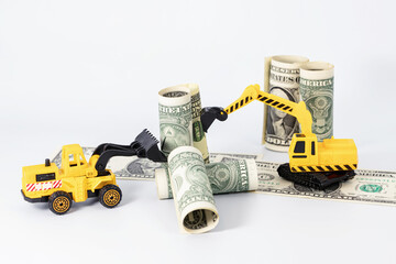 Concept : mining industry makes a profit