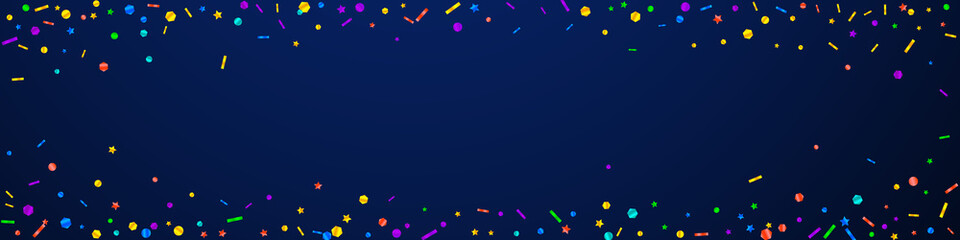 Fototapeta premium Festive positive confetti. Celebration stars. Fest