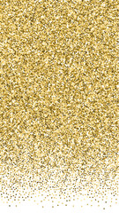 Gold triangles glitter luxury sparkling confetti. 