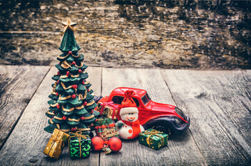 Christmas toy car
