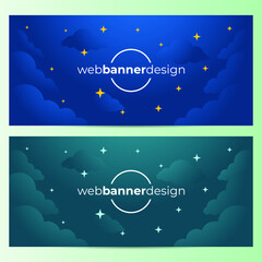 Abstract Banner Design Template in Vector eps10