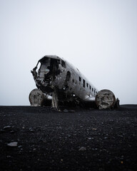 Fototapeta na wymiar The Sólheimasandur plane wreckage