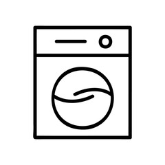 washing machine icon isolated on white background from furniture collection. washing machine icon trendy and modern washing machine symbol for logo, web, app, UI. washing machine icon simple sign. 
