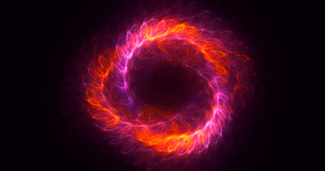 3D rendering abstract round light background