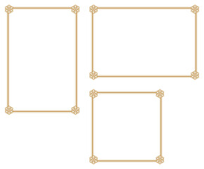 Decorative frame.A frame that gave a change in size to the same design.Good frame for a4 size paper.Certificate frame.