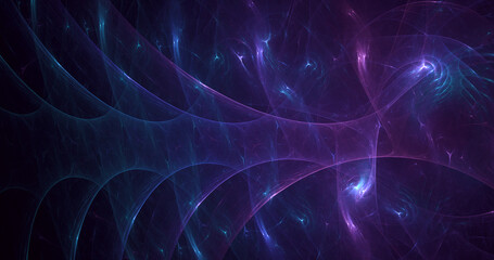 3D rendering abstract multicolor fractal light background
