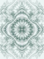 exquisite design abstract pattern, perfect illustration for scarves and fabrics. pattern with fractal graphic elements