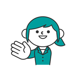 ビジネス　スーツ　上半身　シンプル　女性