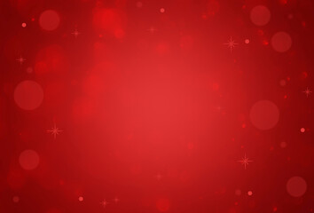 Christmas background red.Red color abstract background with soft blur bokeh light effect.