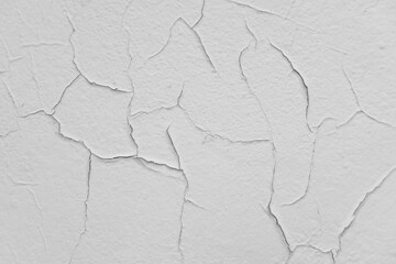 Pattern grey color painted cover trace of gray old concrete wall cracked