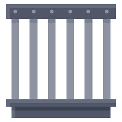 Cage icon, Protest related vector