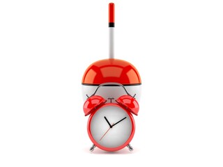 Fishing float with alarm clock © Talaj