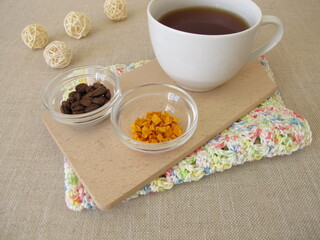 Coffee chai with curcuma 
