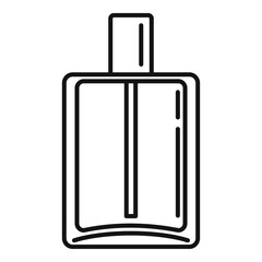 Duty free perfume bottle icon. Outline duty free perfume bottle vector icon for web design isolated on white background