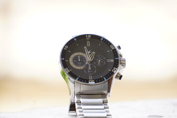 watch on black background