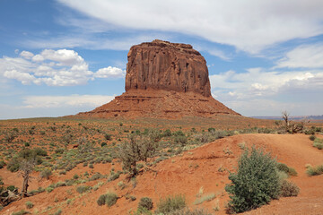 Fototapeta na wymiar Rock Formation in Monument Valley in Arizona. USA