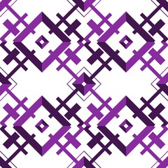 Seamless colored pattern.Purple and white geometric design background