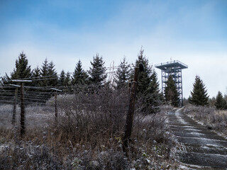 remnants of theiron curtain at the Havran hill