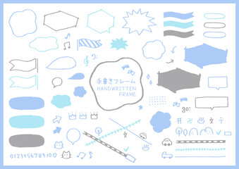 手書き　フレーム　HANDWRITTEN　枠