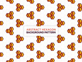Futuristic abstract background vector illustration hexagon. Geometric shape seamless pattern. Vector hexagon banner design. Can be used for wallpaper, print, backdrop, website, document, presentation