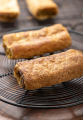 Potato puff patties, popular snack in India