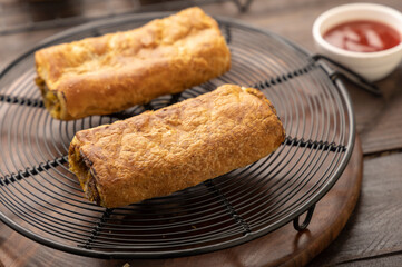 Potato puff patties, popular snack in India