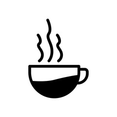 Coffee cup icon. simple design editable. design vector illustration