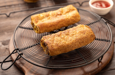 Potato puff patties, popular snack in India
