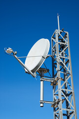 Telecommunications tower in Pyrenees