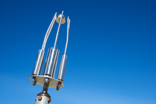 Close-up of a lightning rod