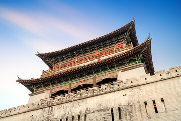 Fototapeta premium Lijing Gate was built in 1217 and is one of the most distinctive symbols of the history and culture of Luoyang Ancient City.