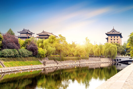 Xi'an City Wall is the most complete ancient city wall in China.
