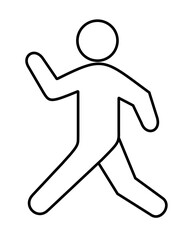 歩く人(線画)