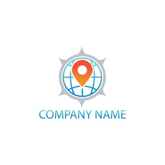 global logo color circle illustration, vector design template